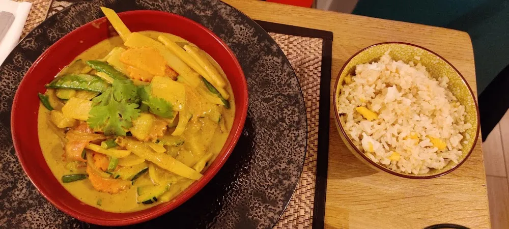 Sauté de Légumes Curry Vert Lait de Coco